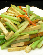 香干炒芹菜的做法 香干炒芹菜的做法