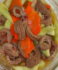 熘炒黃花豬腰的做法 熘炒黃花豬腰的做法