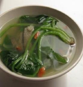 豬肝枸杞菠菜湯的做法 豬肝枸杞菠菜湯的做法