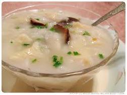 香菇雞肉粥+烤牛肉卷餅的做法 香菇雞肉粥+烤牛肉卷餅的做法