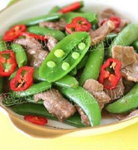 蠔油甜豆炒牛肉的做法 蠔油甜豆炒牛肉的做法