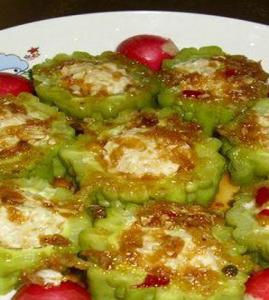 肉茸苦瓜卷的做法 肉茸苦瓜卷的做法