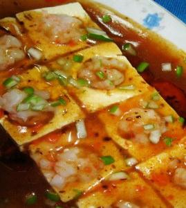 蝦仁梅香豆腐的做法 蝦仁梅香豆腐的做法