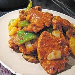 烤汁菠蘿煎豬排的做法 烤汁菠蘿煎豬排的做法