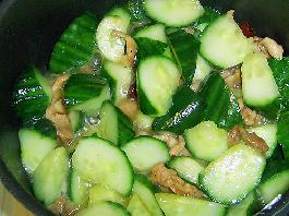 黃瓜炒豬肉片的做法 黃瓜炒豬肉片的做法