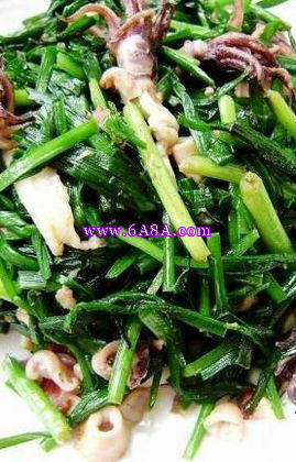 韭菜炒魷魚的做法 韭菜炒魷魚的做法