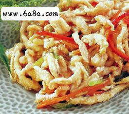 炒雞絲的做法 炒雞絲的做法