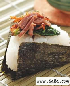 鴨賞九層塔飯糰的做法 鴨賞九層塔飯糰的做法