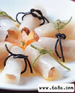 白玉火鴨卷的做法 白玉火鴨卷的做法