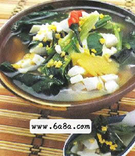 青菜咸鴨蛋湯的做法 青菜咸鴨蛋湯的做法