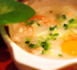 窩蛋蝦粥的做法 窩蛋蝦粥的做法