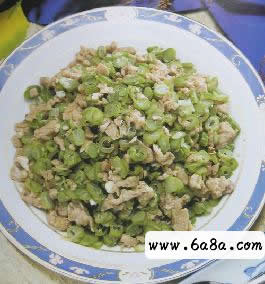 蝦醬肉末蕓豆的做法 蝦醬肉末蕓豆的做法