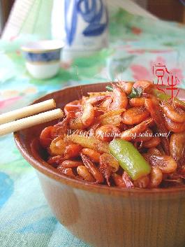 辣炒小河蝦的做法 辣炒小河蝦的做法