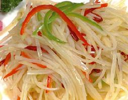 青紅椒土豆絲的做法 青紅椒土豆絲的做法