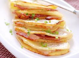 椒鹽培根夾土豆的做法 椒鹽培根夾土豆的做法