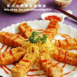 吉列金絲豆腐的做法 吉列金絲豆腐的做法