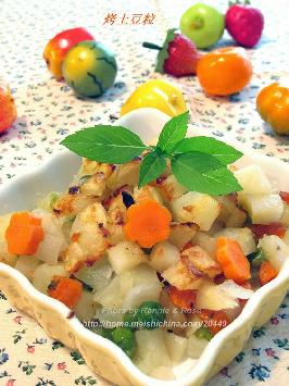 烤土豆粒的做法 烤土豆粒的做法