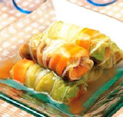 白菜蒲燒鰻卷的做法 白菜蒲燒鰻卷的做法