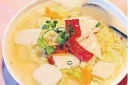 咸肉津白湯年糕的做法 咸肉津白湯年糕的做法