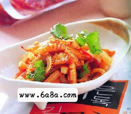 泡菜拌魷魚的做法 泡菜拌魷魚的做法