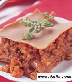 蕃茄肉醬千層可麗餅的做法 蕃茄肉醬千層可麗餅的做法