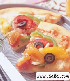 彩椒時(shí)蔬披薩的做法 彩椒時(shí)蔬披薩的做法