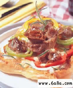 黑胡椒牛肉披薩的做法 黑胡椒牛肉披薩的做法