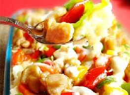 薯泥彩椒雞腿焗飯的做法 薯泥彩椒雞腿焗飯的做法