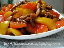 彩椒炒肉絲的做法 彩椒炒肉絲的做法