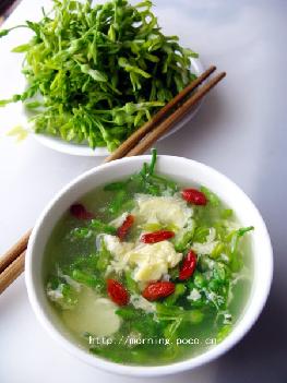 蛋花枸杞湯浸夜香花的做法 蛋花枸杞湯浸夜香花的做法