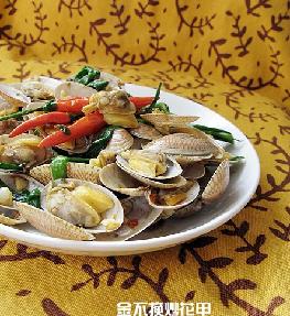 金不換炒花甲的做法 金不換炒花甲的做法