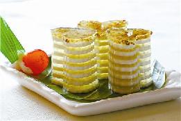 清新脫俗——桂花綠茶糕的做法 清新脫俗——桂花綠茶糕的做法