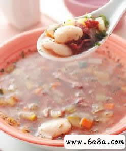 培根白豆野菜湯的做法 培根白豆野菜湯的做法