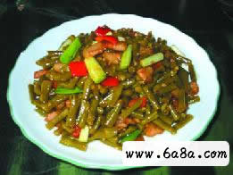 酸豆角炒回鍋肉的做法 酸豆角炒回鍋肉的做法