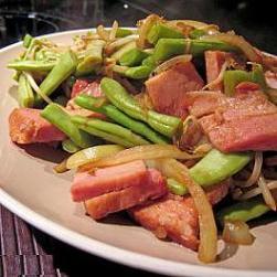 煙火腿炒豆角的做法 煙火腿炒豆角的做法