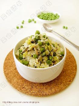淡淡清香豌豆飯的做法 淡淡清香豌豆飯的做法