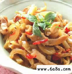 酸辣炒魚肚的做法 酸辣炒魚肚的做法