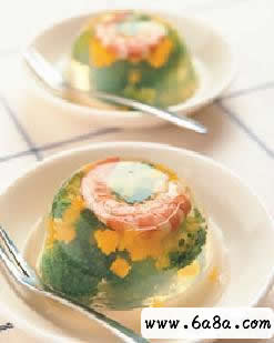 鮮蝦綠椰凍的做法 鮮蝦綠椰凍的做法