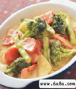 葡汁焗時蔬的做法 葡汁焗時蔬的做法