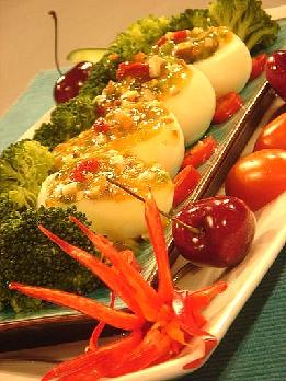 蘭花茶泥蛋船的做法 蘭花茶泥蛋船的做法