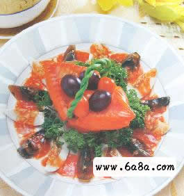 番茄花雙拼的做法 番茄花雙拼的做法