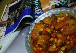 番茄金栗燴豬柳的做法 番茄金栗燴豬柳的做法