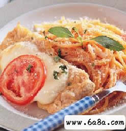 起士豬排蕃茄面的做法 起士豬排蕃茄面的做法