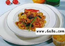 耳朵面配番茄銀魚汁的做法 耳朵面配番茄銀魚汁的做法