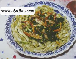 三鮮菠菜面的做法 三鮮菠菜面的做法
