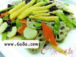 玉米筍和五秀的做法 玉米筍和五秀的做法