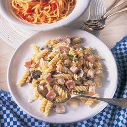 火腿乳酪意大利面的做法 火腿乳酪意大利面的做法