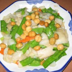 荷蘭豆夏果炒貝肉的做法 荷蘭豆夏果炒貝肉的做法