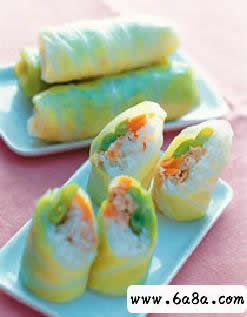 鮪魚壽司菜卷的做法 鮪魚壽司菜卷的做法