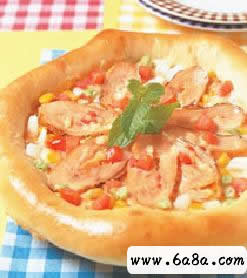 義式燻雞披薩的做法 義式燻雞披薩的做法